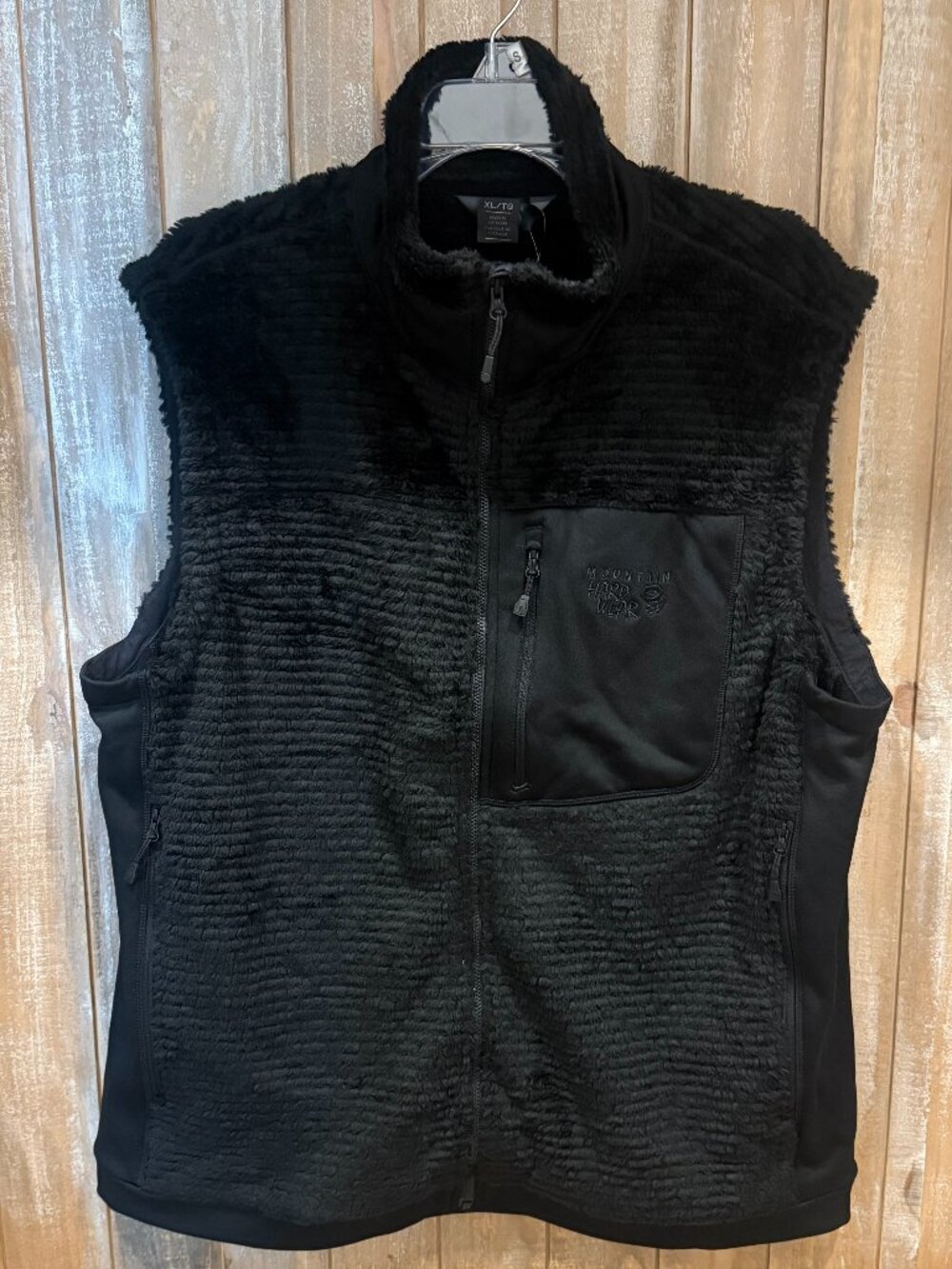Mountain Hardwear Monkey Man Polartec Vest Men's XL Black Fleece Outdoor New